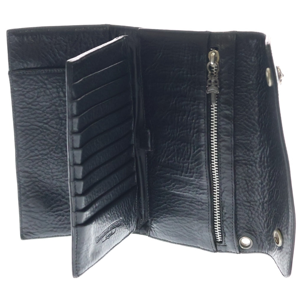 CHROME HEARTS(クロムハーツ) WAVE ウェーブ レザーウォレット 財布 ブラック