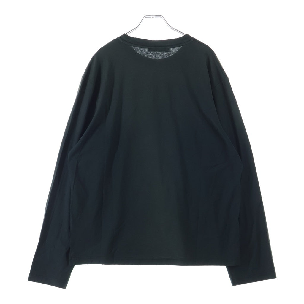 Acne Studios(アクネ ストゥディオズ) 1996 フロントロゴプリント 長袖Tシャツ カットソー ブラック FN-UX-TSHI000013