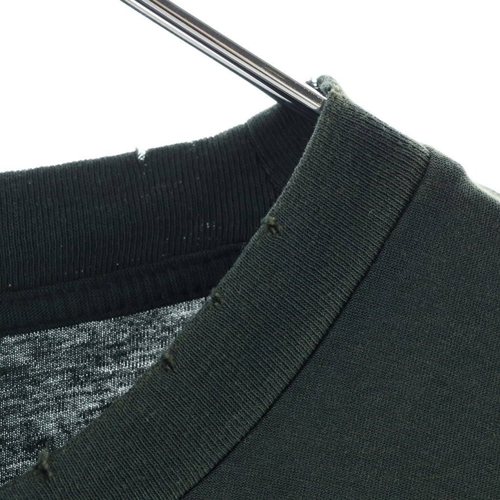 Acne Studios(アクネ ストゥディオズ) 1996 フロントロゴプリント 長袖Tシャツ カットソー ブラック FN-UX-TSHI000013