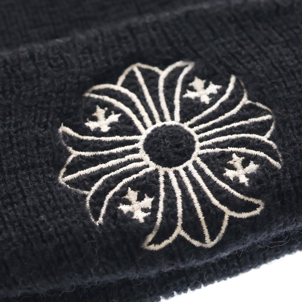 CHROME HEARTS(クロムハーツ) WOOL WATCH CAP CHプラス刺繍ウールビーニー ニットキャップ 帽子 ブラック