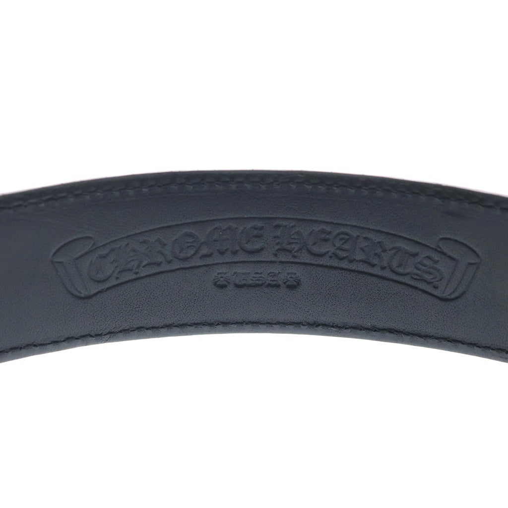 CHROME HEARTS(クロムハーツ) BLT ROLLER 3PC1.5inch 3PCローラーバックル レザーベルト シルバー BCA357