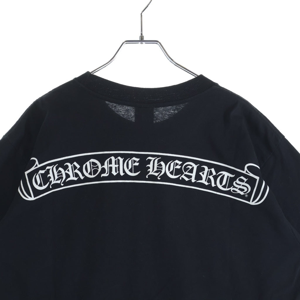 CHROME HEARTS(クロムハーツ) OLD Scroll Label Horseshoe Tee スクロールラベル ホースシュー スタープリント 半袖Tシャツ カットソー ブラック