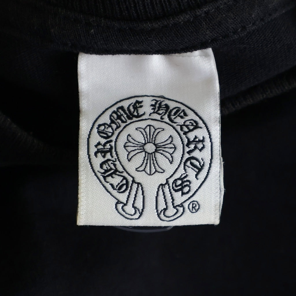 CHROME HEARTS(クロムハーツ) OLD Scroll Label Horseshoe Tee スクロールラベル ホースシュー スタープリント 半袖Tシャツ カットソー ブラック