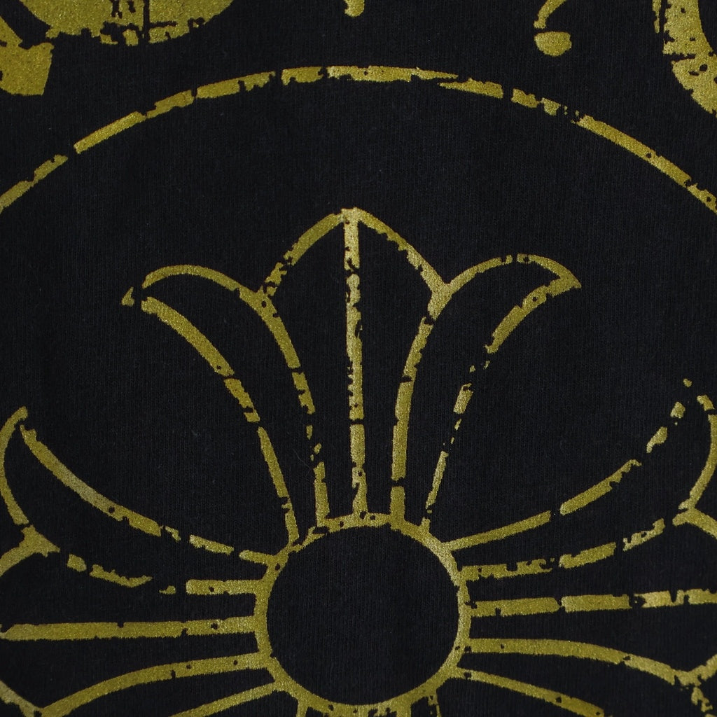 CHROME HEARTS(クロムハーツ) OLD CHプラス バックホースシュープリント 半袖Tシャツ カットソー ブラック