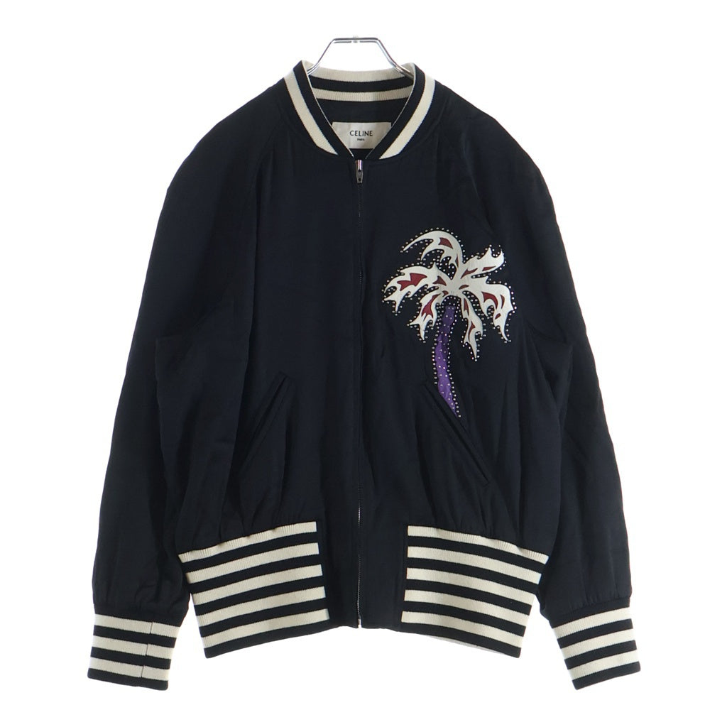 CELINE(セリーヌ) 22SS パームツリースタッズ テディジャケット ブラック 2V57H851C