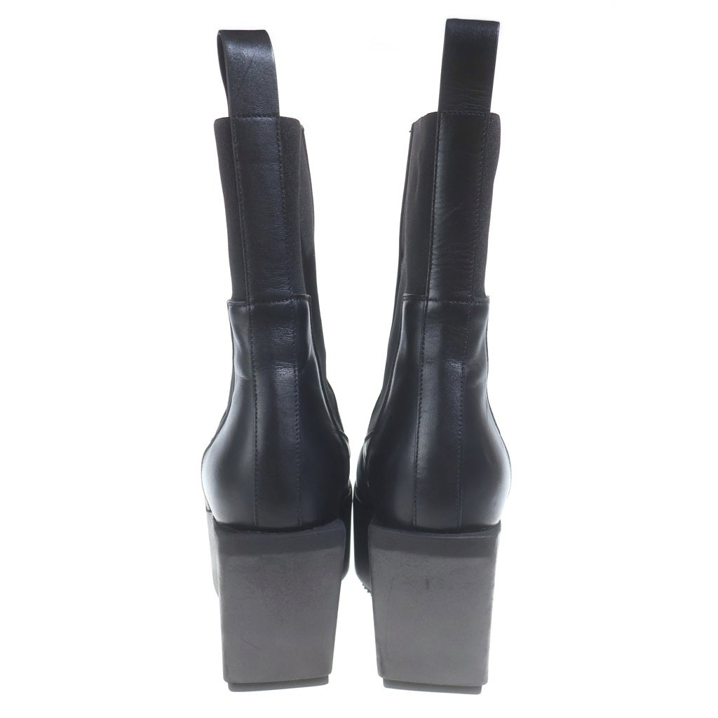 Rick Owens(リックオウエンス) Platform Beatle 110mm Boots プラットフォーム ビートル サイドゴアブーツ ブラック