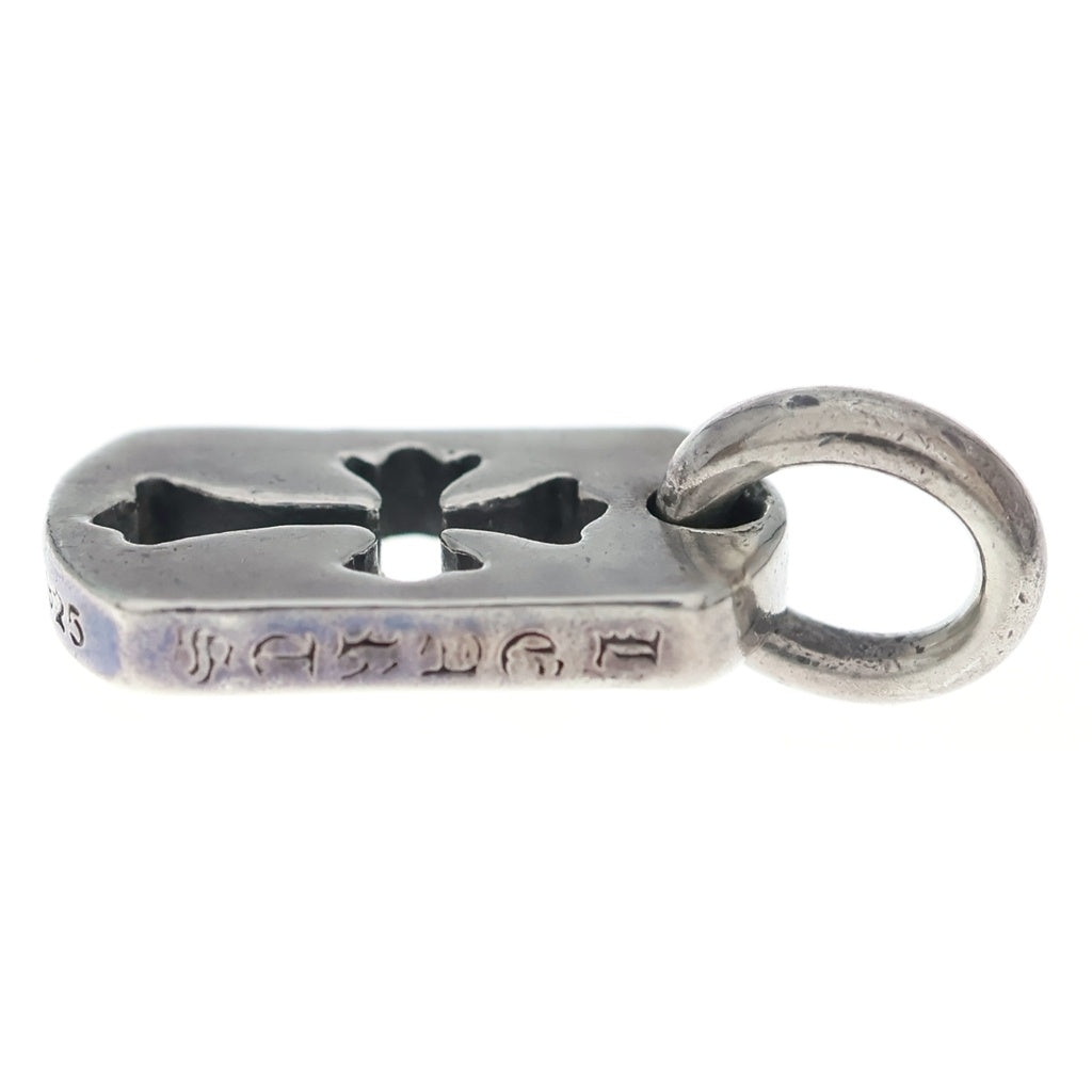 CHROME HEARTS(クロムハーツ) DT TNY CO CRS タイニーカットアウトクロスドッグタグ チャーム ペンダントトップ シルバー BCA252