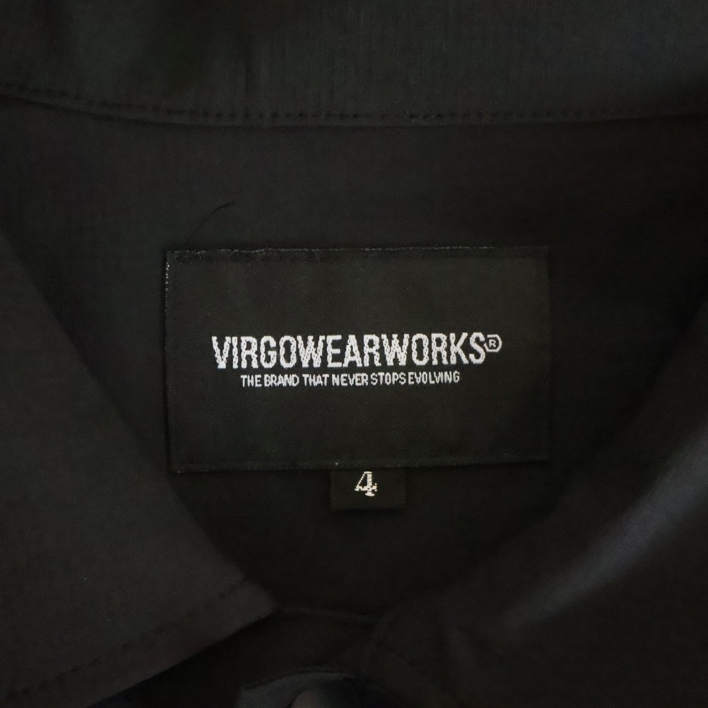 NO BRAND(ノーブランド) VIRGOwearworks MAJOR UTILITY SHIRT JACKET ヴァルゴウェアワークス メジャーユーティリティシャツジャケット ブラック VG-JKT-397