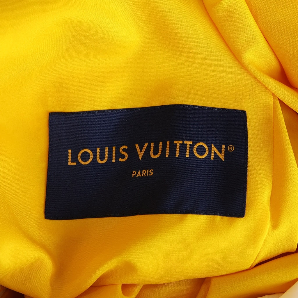 LOUIS VUITTON(ルイヴィトン) 24AW MONOGRAM PRINT TECHNICAL TRACK JACKET モノグラムプリントテクニカルトラックブルゾン ナイロンジャケット イエロー/ホワイト RM242M MJW HRB83W