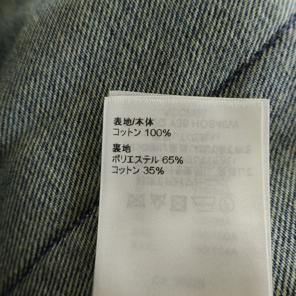 LOUIS VUITTON(ルイヴィトン) 23AW MONOGRAM DENIM WORK SS SHIRT RM232Q Y38 HOS46W モノグラム切り替え 半袖デニムシャツ ブルー