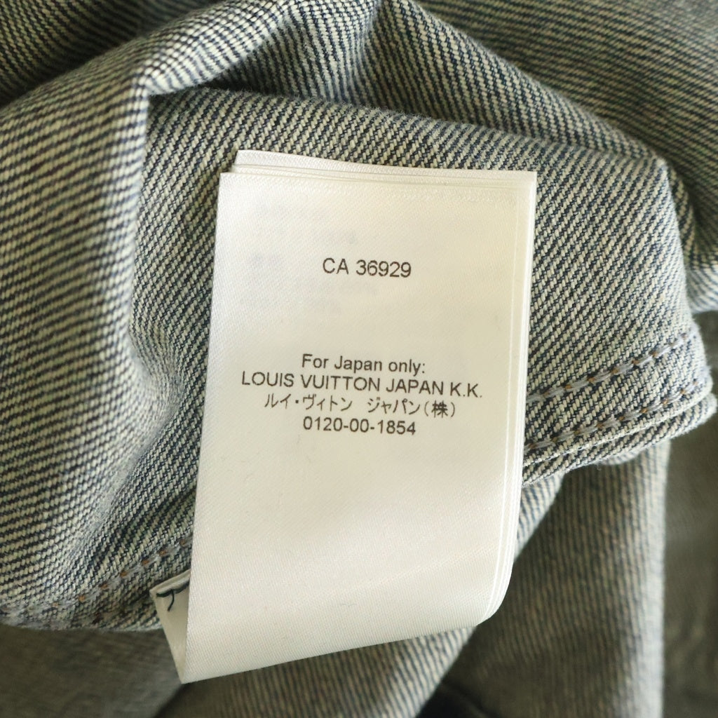 LOUIS VUITTON(ルイヴィトン) 23SS MONOGRAM DENIM WORKWEAR ZIPUP JACKET RM232Q Y38 HPA46W モノグラム デニムシップアップジャケット ブルー