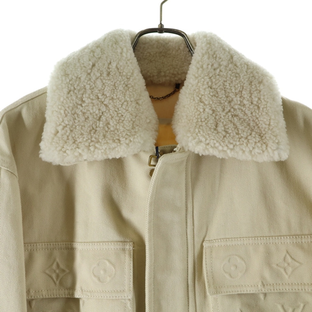 LOUIS VUITTON(ルイヴィトン) 23SS MONOGRAM WORKWEAR BOA JACKET RM231Q TZ0 HOA45W モノグラム ボア ワークウェアジャケット アイボリー