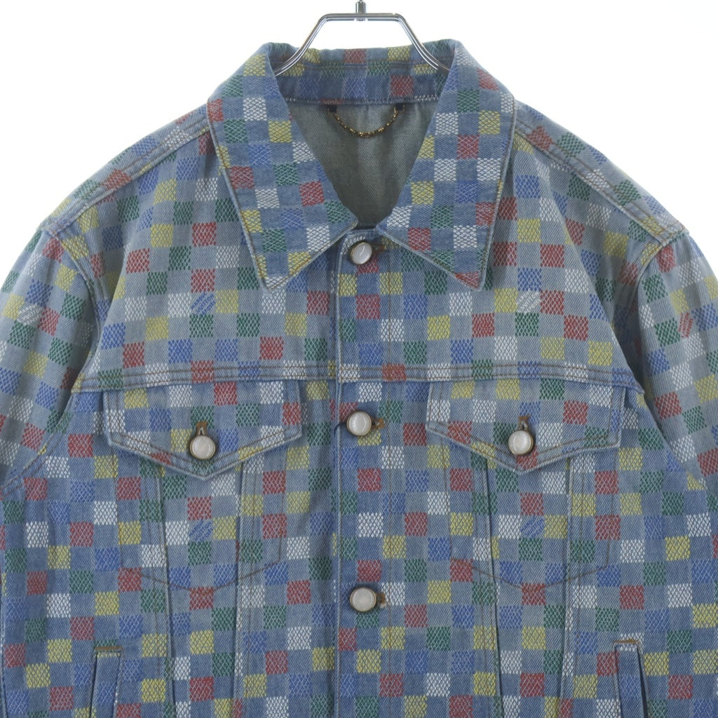 LOUIS VUITTON(ルイヴィトン) 25SS DAMIE DENIM TRACKER JACKET RM251M J16 HSA72W ダミエ マルチカラー デニムトラッカージャケット ブルー