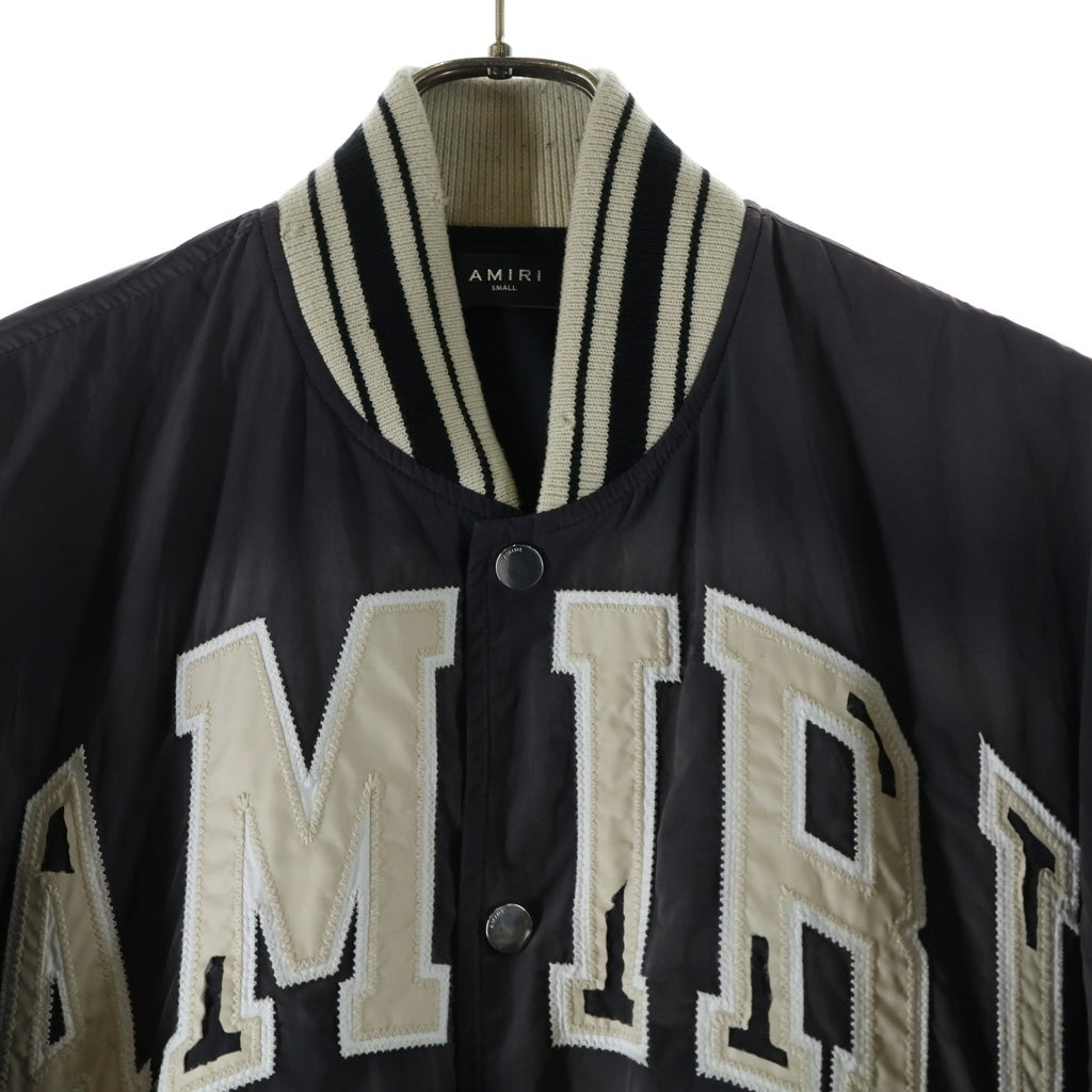 AMIRI(アミリ) Arch Logo Stadium Jacket アーチロゴスタジャン ジャケット アウター パープル