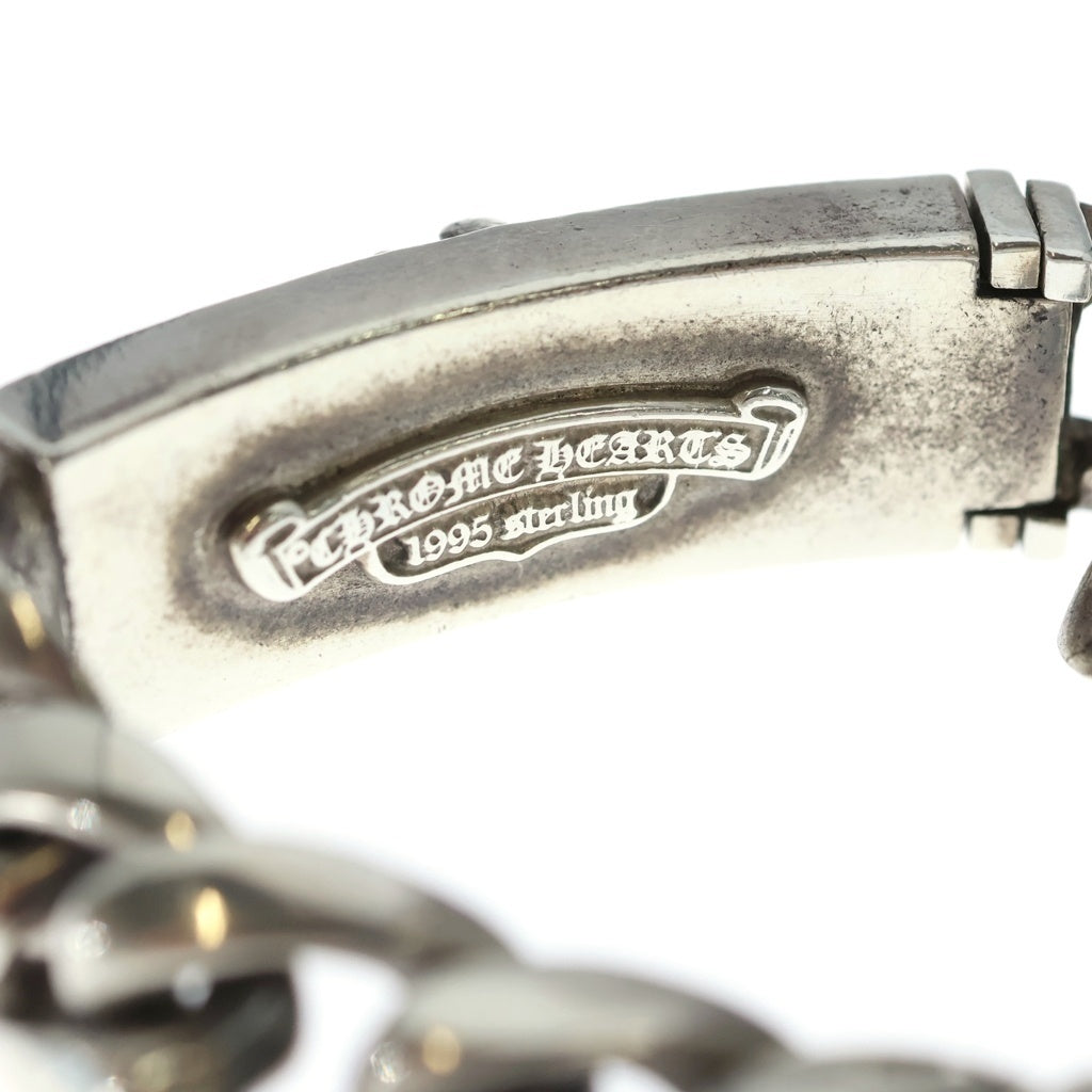 CHROME HEARTS(クロムハーツ) ID DAGGER DIA ダガーIDクラシックリンクブレスレット アフターダイヤ 11LINK シルバー