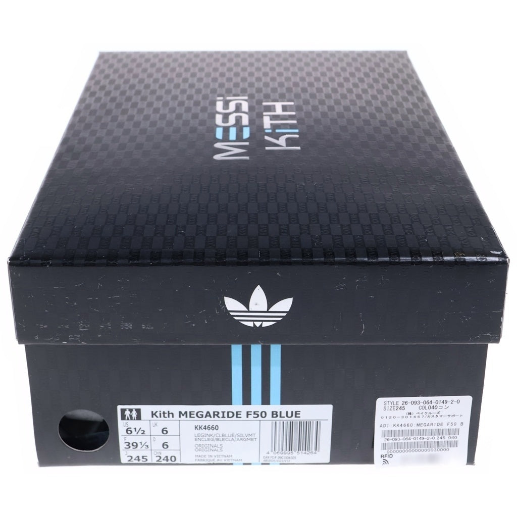 KITH(キス) ×adidas F50 Megaride Legend Ink アディダス メガライドレジェンドインク ローカットスニーカー ブルー US6.5/24cm KK4660
