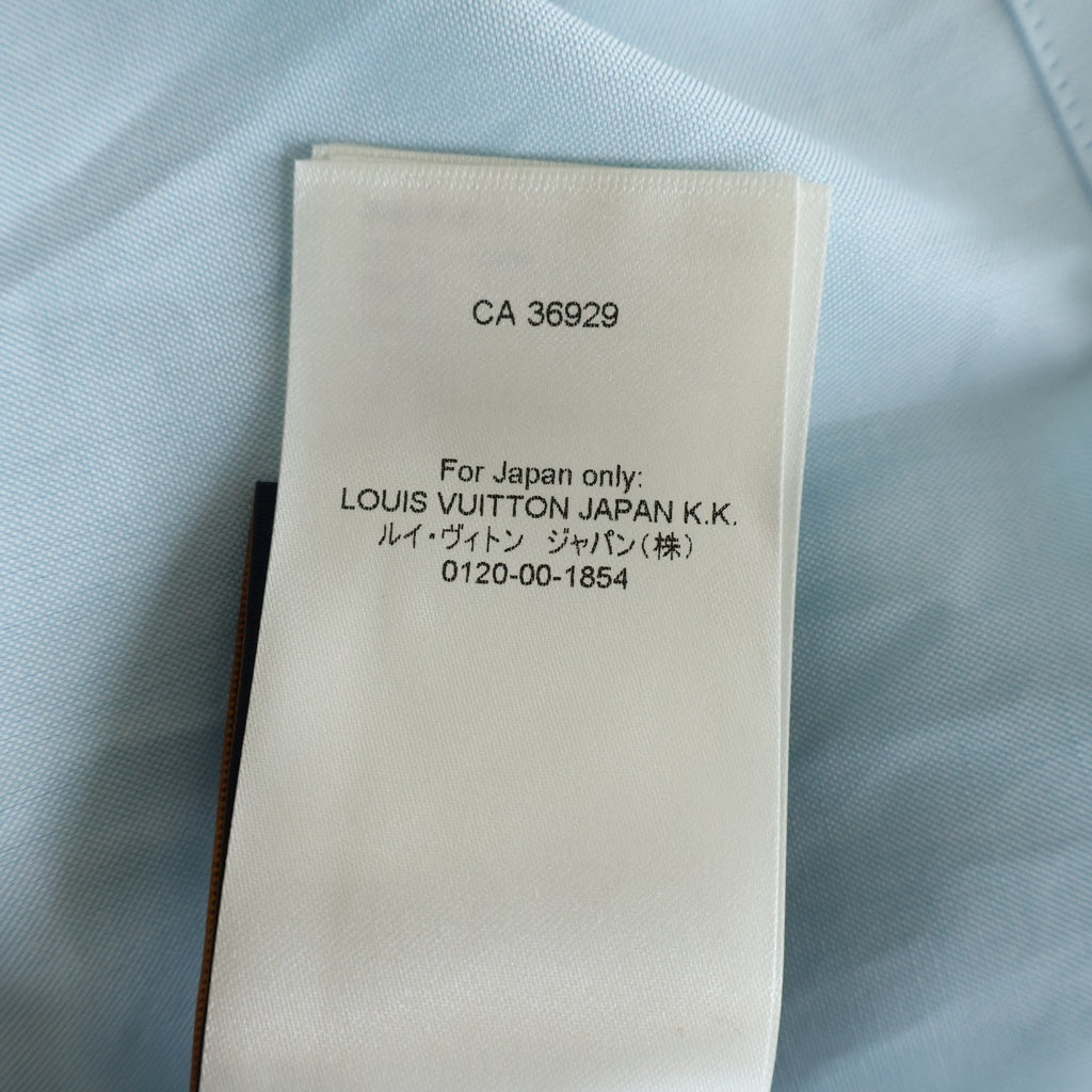 LOUIS VUITTON(ルイヴィトン) 24AW エンブロイダード コットン 半袖シャツ ブルー RM242MM JXU HRS14W
