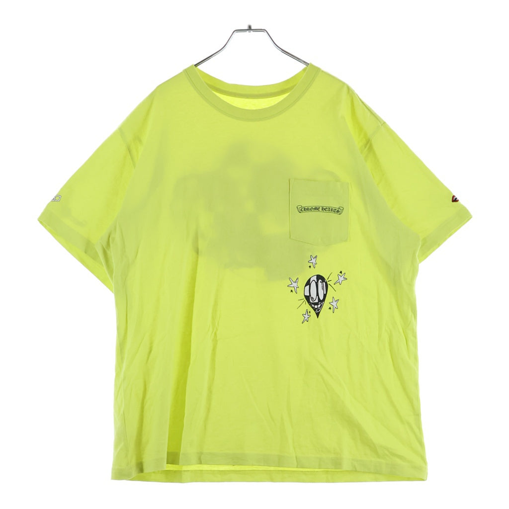 CHROME HEARTS(クロムハーツ) ×MATTY BOY LINK GAME マッティボーイ リンクゲーム クルーネック カットソー 半袖Tシャツ イエロー