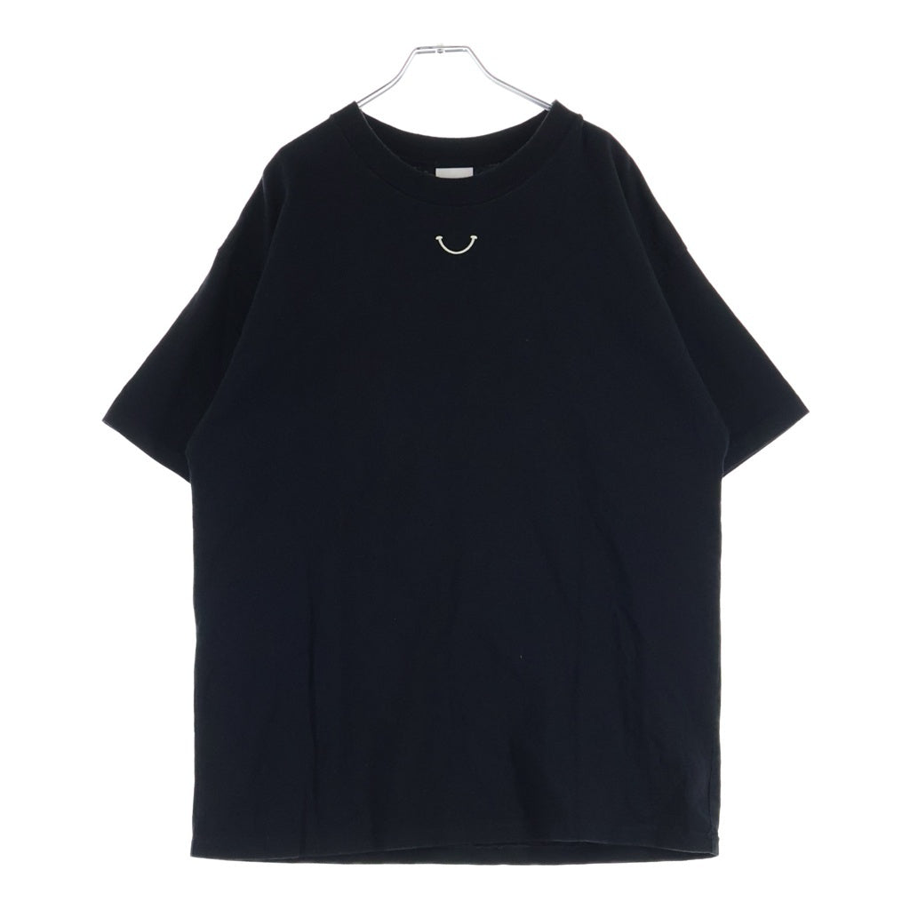 READY MADE(レディメイド) SS T-SHIRT SMILE スマイル クルーネック カットソー 半袖Tシャツ ブラック RE-C0-BK-00-00-244
