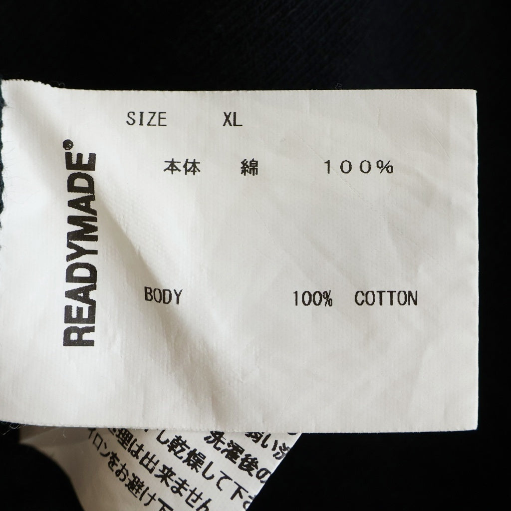READY MADE(レディメイド) SS T-SHIRT SMILE スマイル クルーネック カットソー 半袖Tシャツ ブラック RE-C0-BK-00-00-244