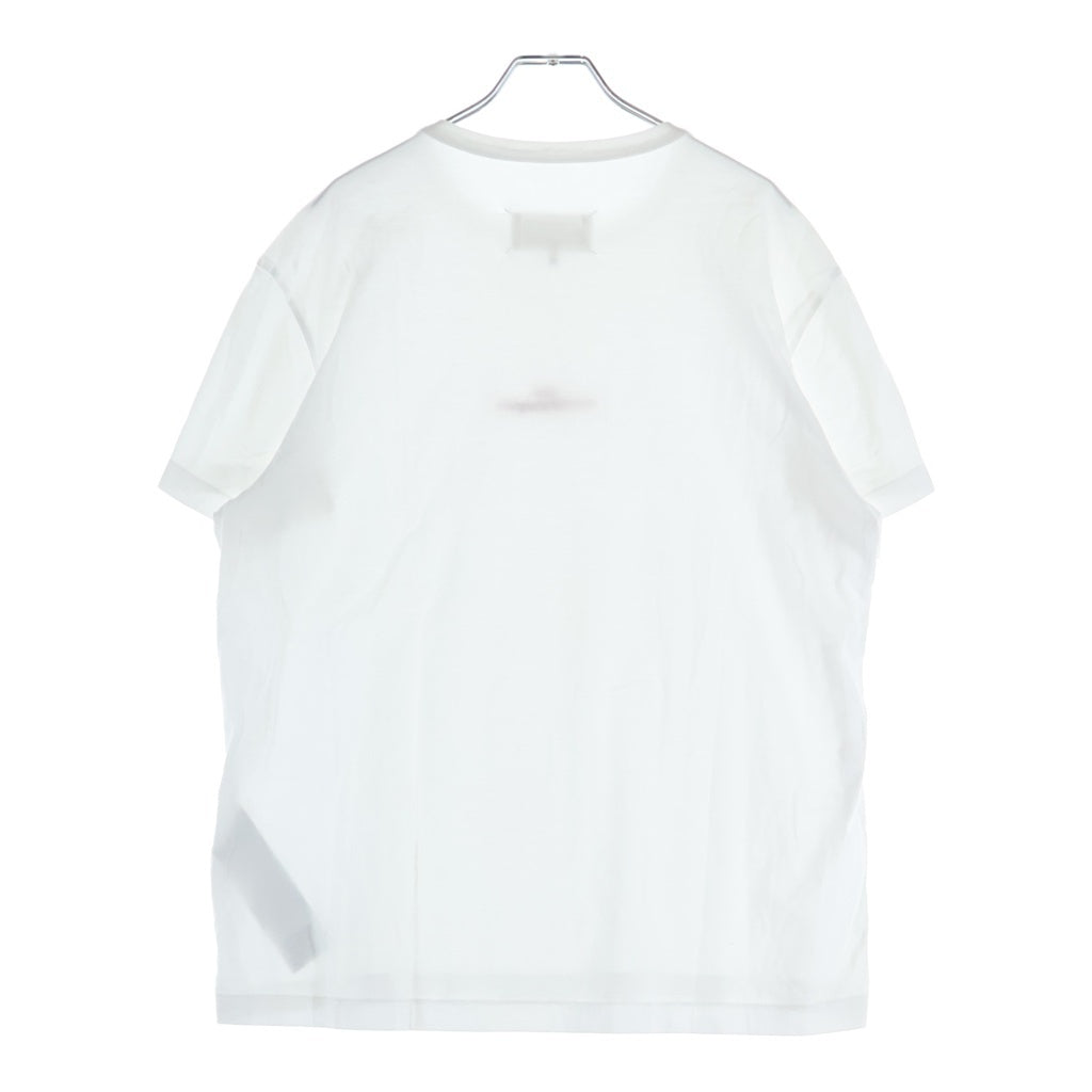 Maison Martin Margiela(メゾンマルタンマルジェラ) 21SS 反転ロゴエンブロイダリー クルーネック カットソー 半袖Tシャツ ホワイト S30GC0701