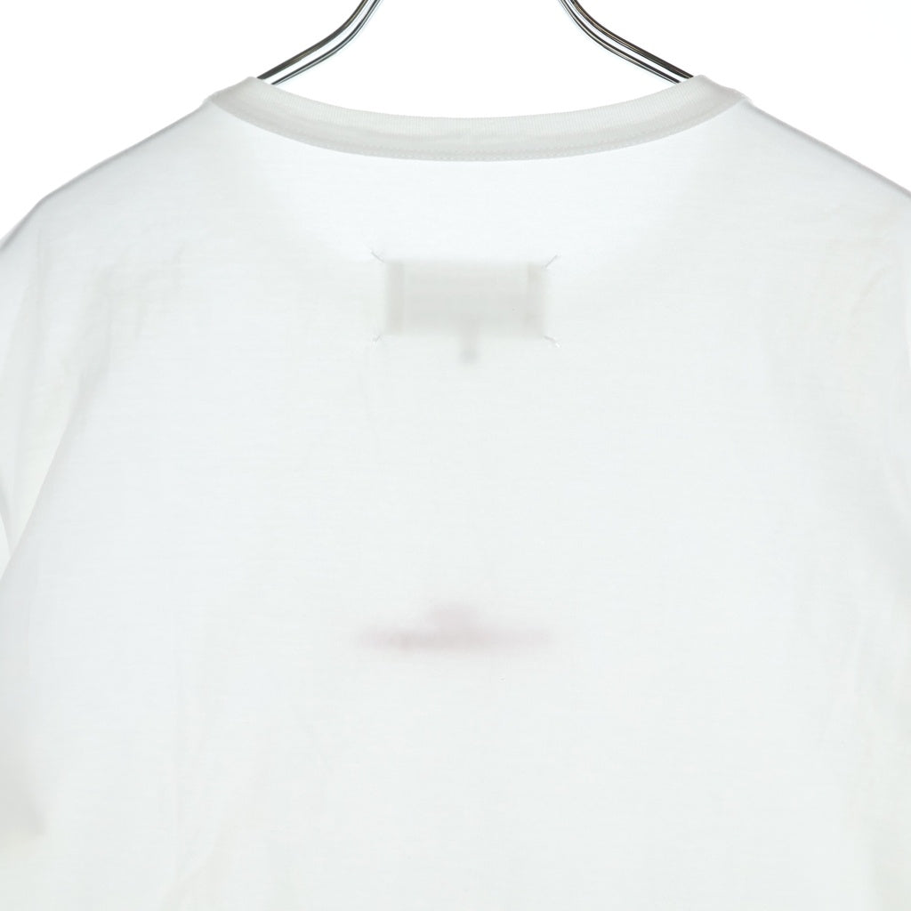 Maison Martin Margiela(メゾンマルタンマルジェラ) 21SS 反転ロゴエンブロイダリー クルーネック カットソー 半袖Tシャツ ホワイト S30GC0701
