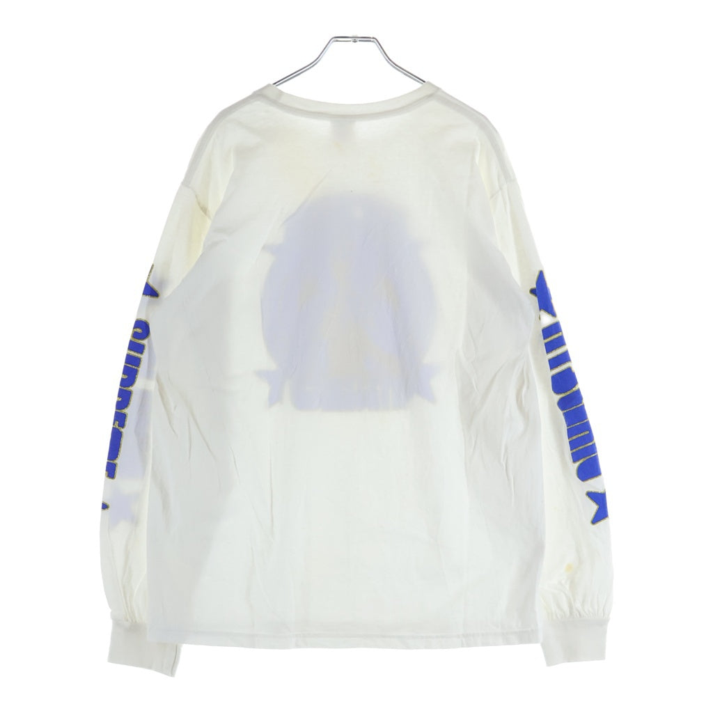 SUPREME(シュプリーム) 21SS ×HYSTERIC GLAMOUR L/S Tee ヒステリックグラマー ロゴデザイン クルーネック カットソー 長袖Tシャツ ホワイト