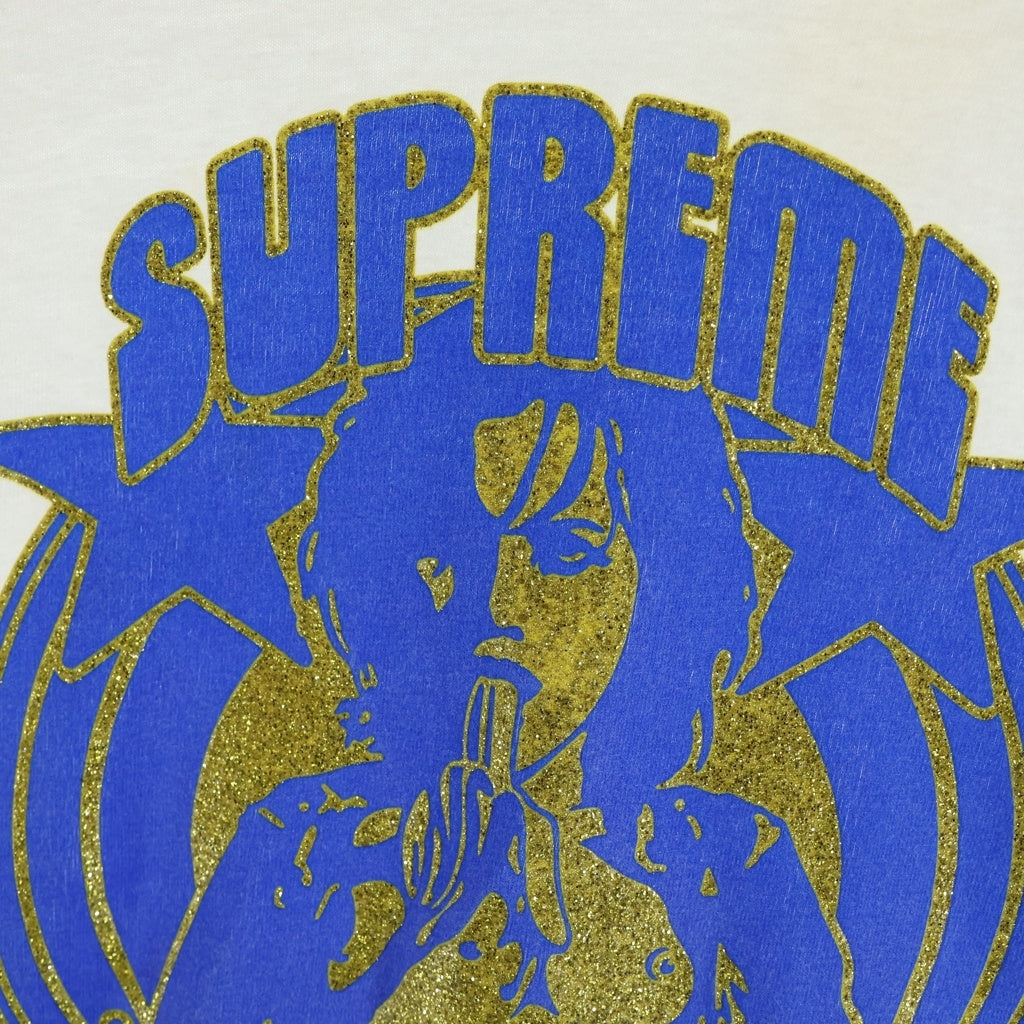 SUPREME(シュプリーム) 21SS ×HYSTERIC GLAMOUR L/S Tee ヒステリックグラマー ロゴデザイン クルーネック カットソー 長袖Tシャツ ホワイト