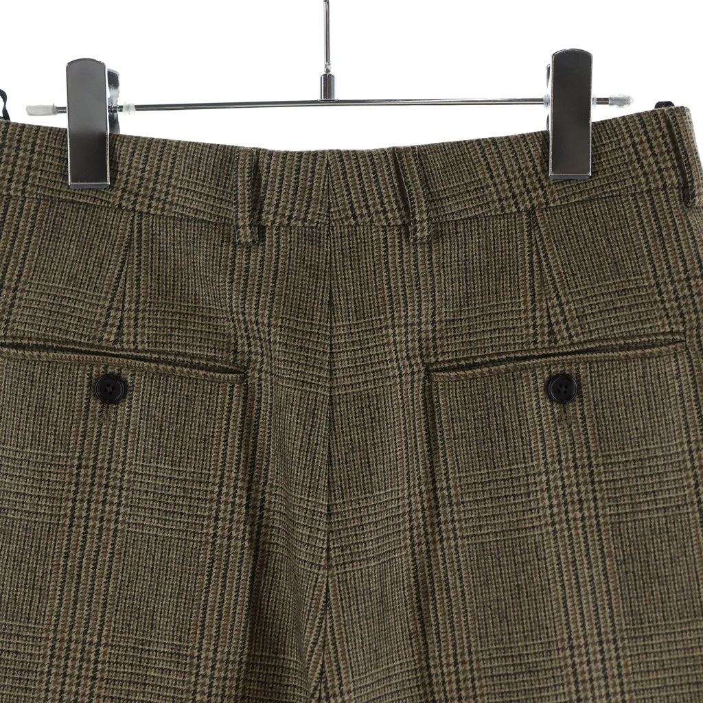 CELINE(セリーヌ) SKATE PANTS PRINCE OF WALES CHECK スケート プリンス オブ ウェールズ チェックパンツ ブラウン 2P555983N