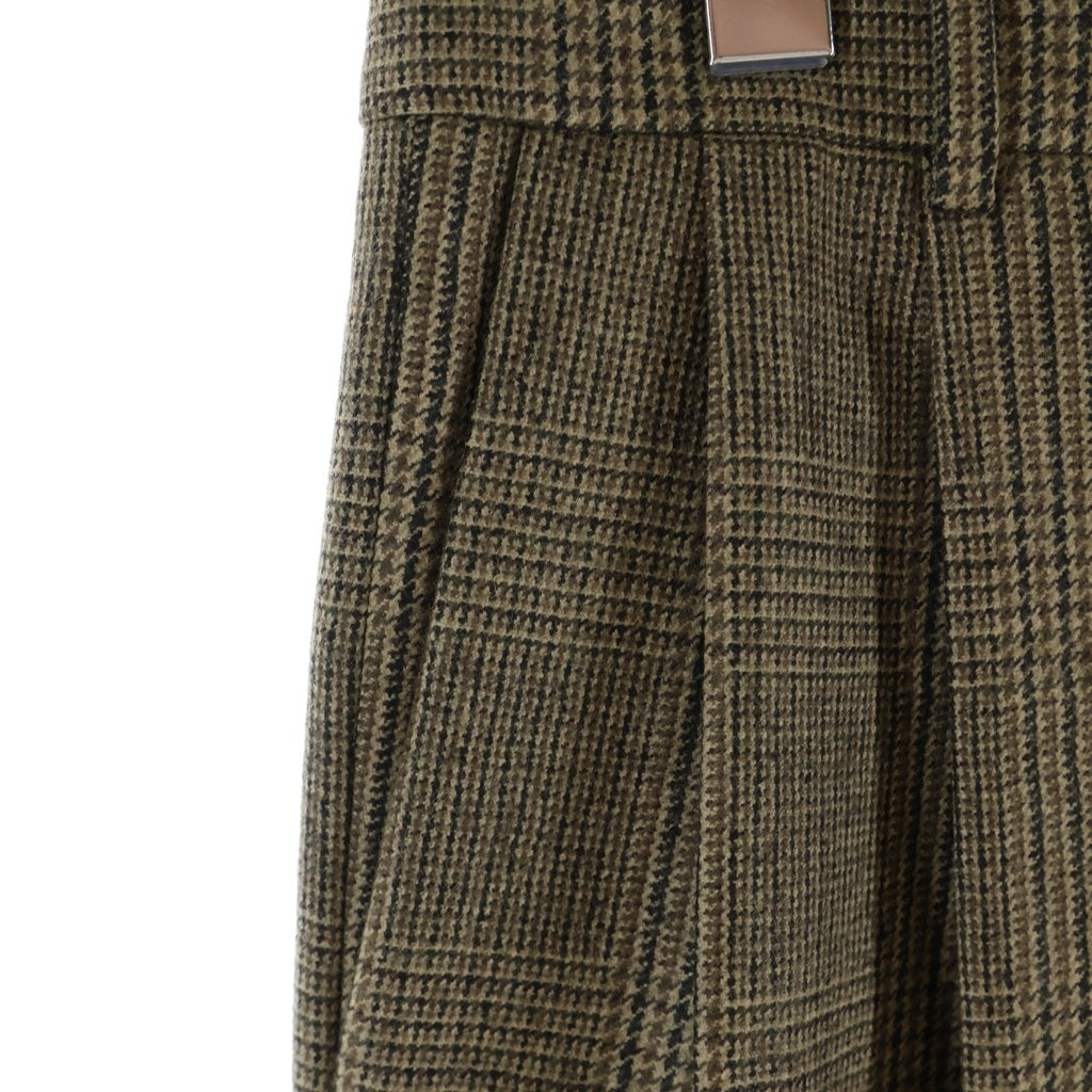CELINE(セリーヌ) SKATE PANTS PRINCE OF WALES CHECK スケート プリンス オブ ウェールズ チェックパンツ ブラウン 2P555983N