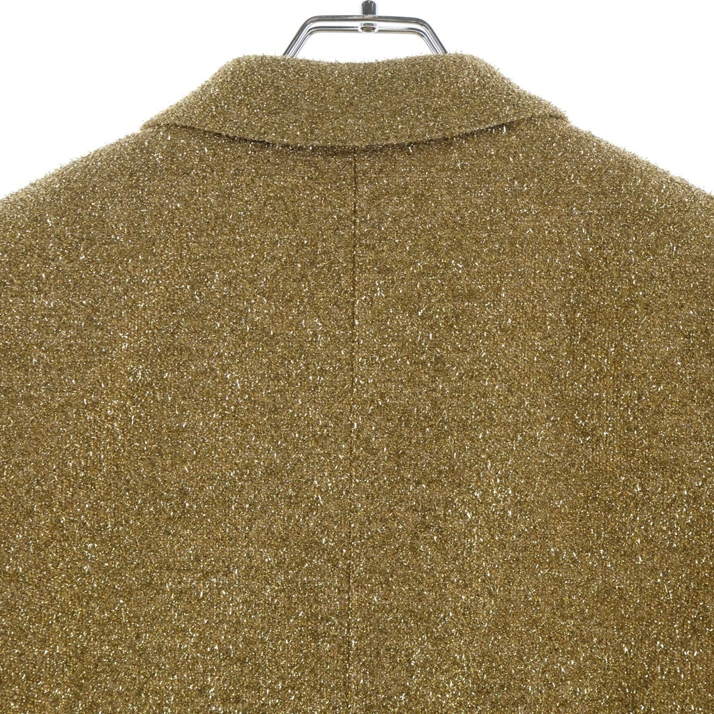 CELINE(セリーヌ) METALLIC TWEED メタリックツイード チェスターコート ゴールド 2M915292S