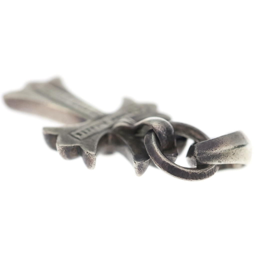 CHROME HEARTS(クロムハーツ) CH CRS SML W/BALE Wベイル スモールCHクロス ペンダントトップ シルバー BCA218