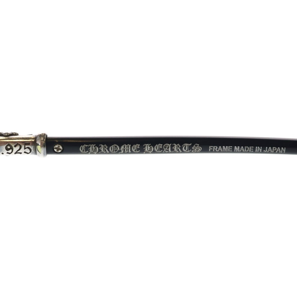 CHROME HEARTS(クロムハーツ) FUN HATCH-A ファン ハッチ エー クロステンプル スクエアフレーム サングラス メガネ ブラック