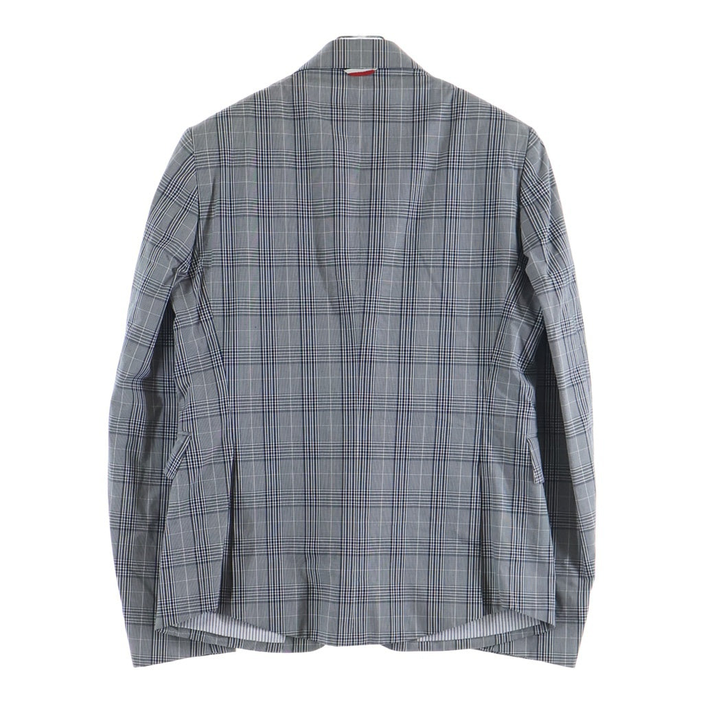 MONCLER(モンクレール) GUACCA RIND1100626 テーラードジャケット チェック柄 スナップボタン グレー