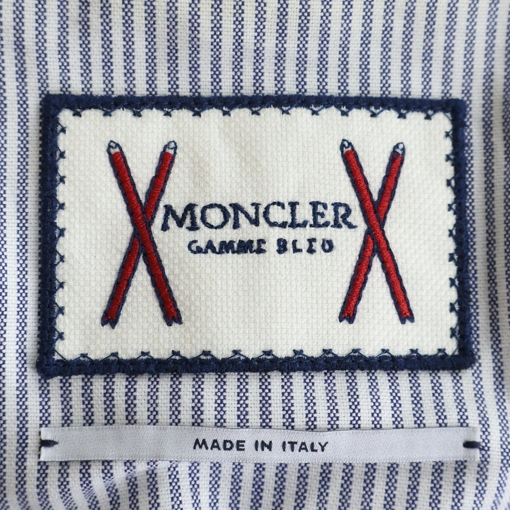 MONCLER(モンクレール) GUACCA RIND1100626 テーラードジャケット チェック柄 スナップボタン グレー