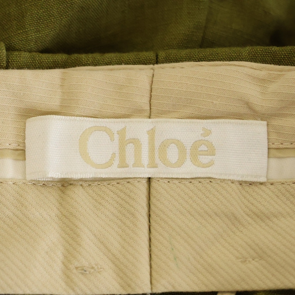 Chloe(クロエ) コットンショートパンツ ボトムス レディース カーキ 14ESH15-14E043