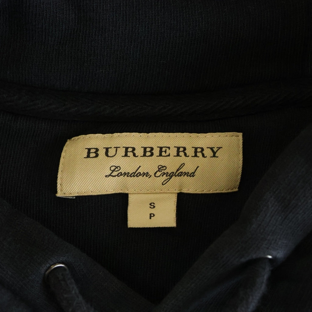 BURBERRY(バーバリー) 19SS フロントロゴ刺繍 プルオーバーパーカー フーディー ブラック 8007119