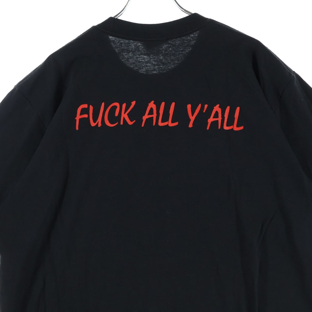 SUPREME(シュプリーム) 25AW Split Tee クルーネック スプリット ロゴプリント半袖Tシャツ カットソー ブラック