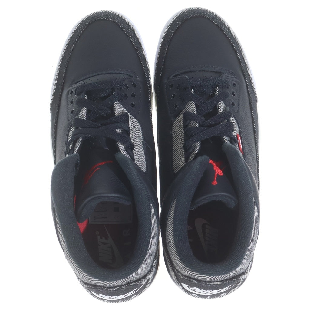 NIKE(ナイキ) ×Levi's AIR JORDAN 3 RETRO SP LEVI'S Tab リーバイス エアジョーダン3 レトロ リーバイスタブ レザー ローカットスニーカー US9.5/27.5cm IR0914-400