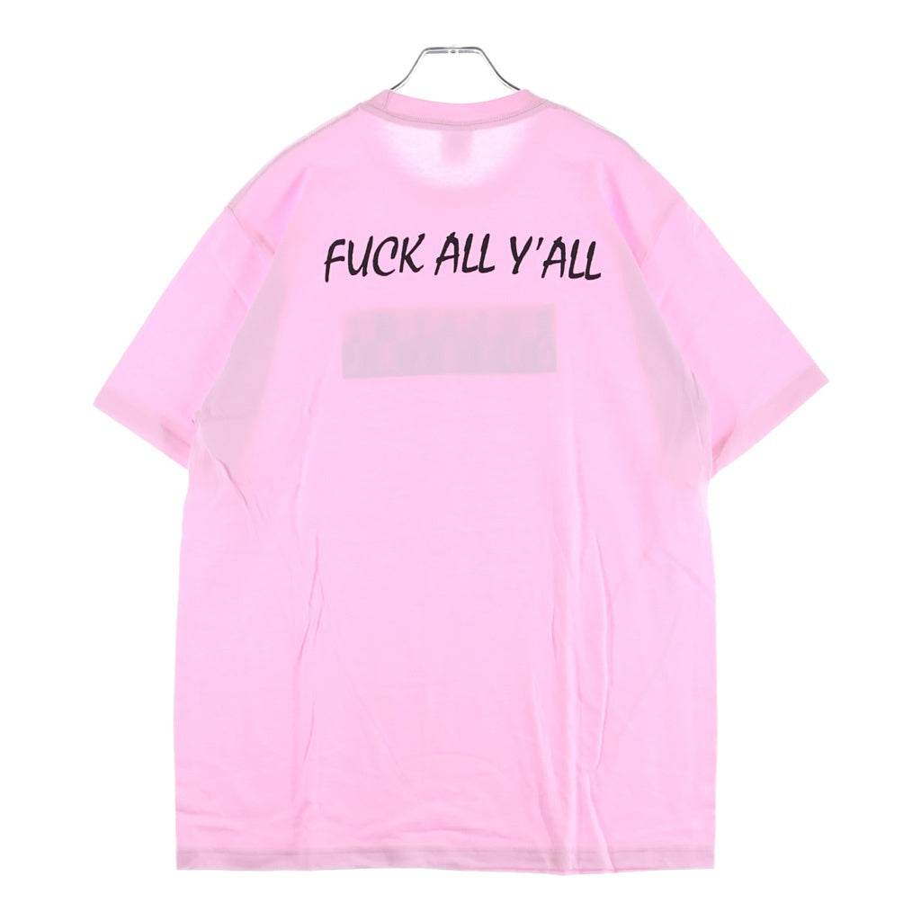 SUPREME(シュプリーム) 25AW Split Tee クルーネック スプリット ロゴプリント半袖Tシャツ カットソー ピンク