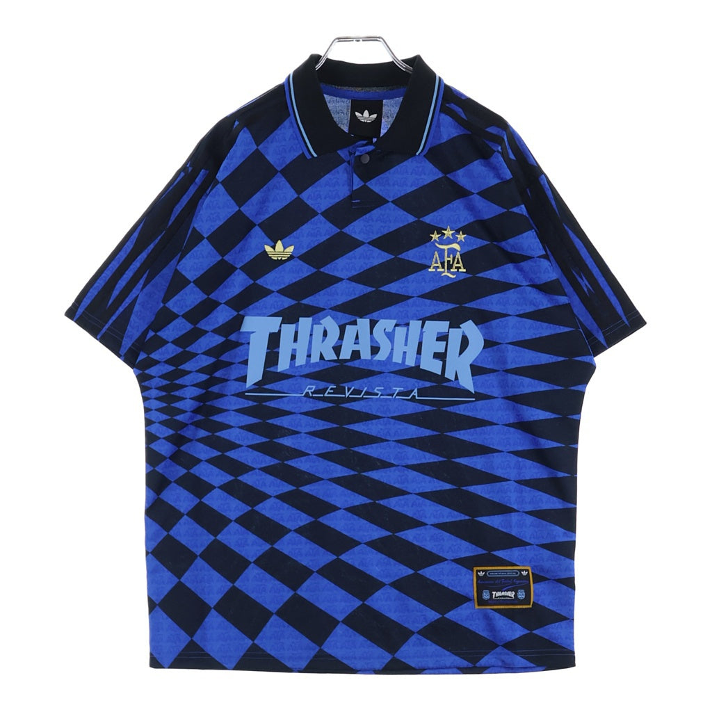adidas(アディダス) JERSEY THRASHER X AFA ジャージースラッシャー 半袖シャツ ブルー KX4551