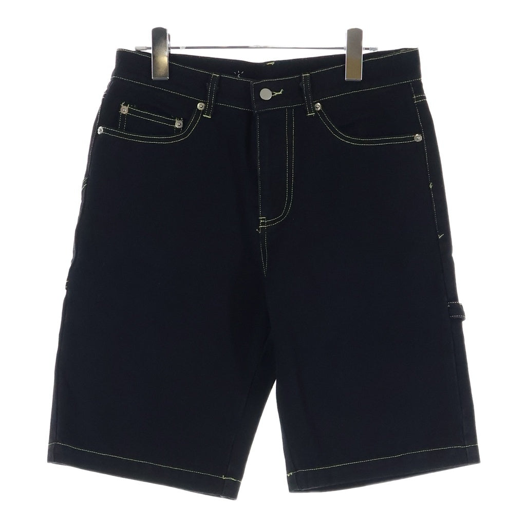 TRAVIS SCOTT(トラヴィススコット) Cactus Jack xMcDonald's Arches Denim Shorts カクタスジャック ×マクドナルド アーチズデニムショーツ ハーフパンツ ブラック