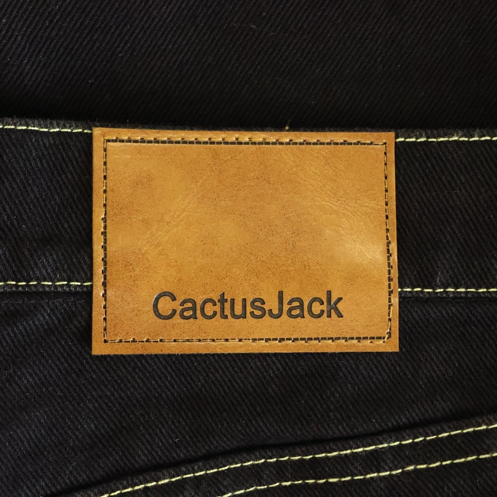 TRAVIS SCOTT(トラヴィススコット) Cactus Jack xMcDonald's Arches Denim Shorts カクタスジャック ×マクドナルド アーチズデニムショーツ ハーフパンツ ブラック