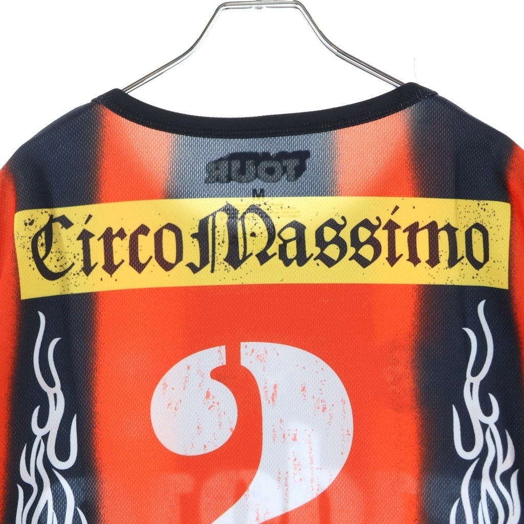 TRAVIS SCOTT(トラヴィススコット) Cactus Jack ITALY SOCCER JERSEY カクタスジャック イタリアサッカーユニフォーム 半袖Tシャツ カットソー ブラック/レッド