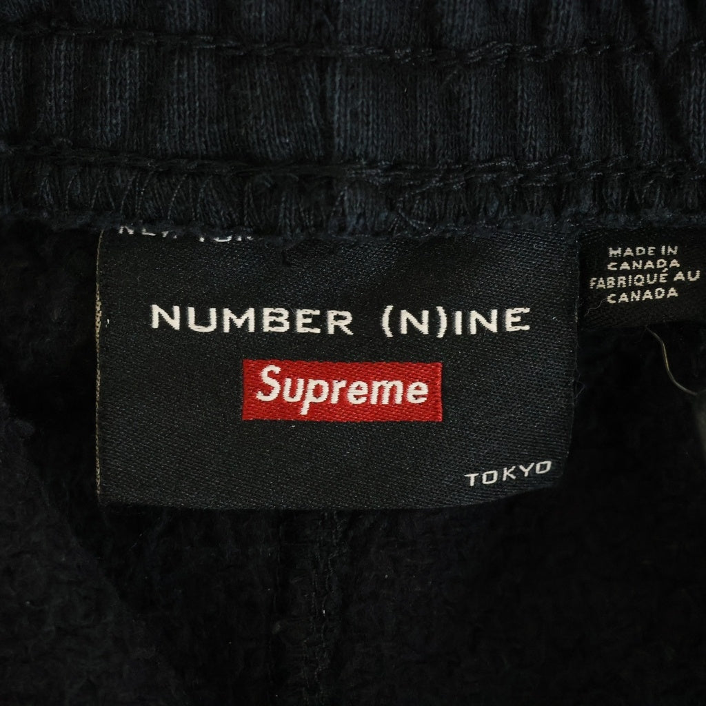 SUPREME(シュプリーム) 25FW ×NUMBER(N)INE Circle Skull Logo Sweatpants ナンバーナイン サークルスカルロゴ スウェットパンツ ブラック