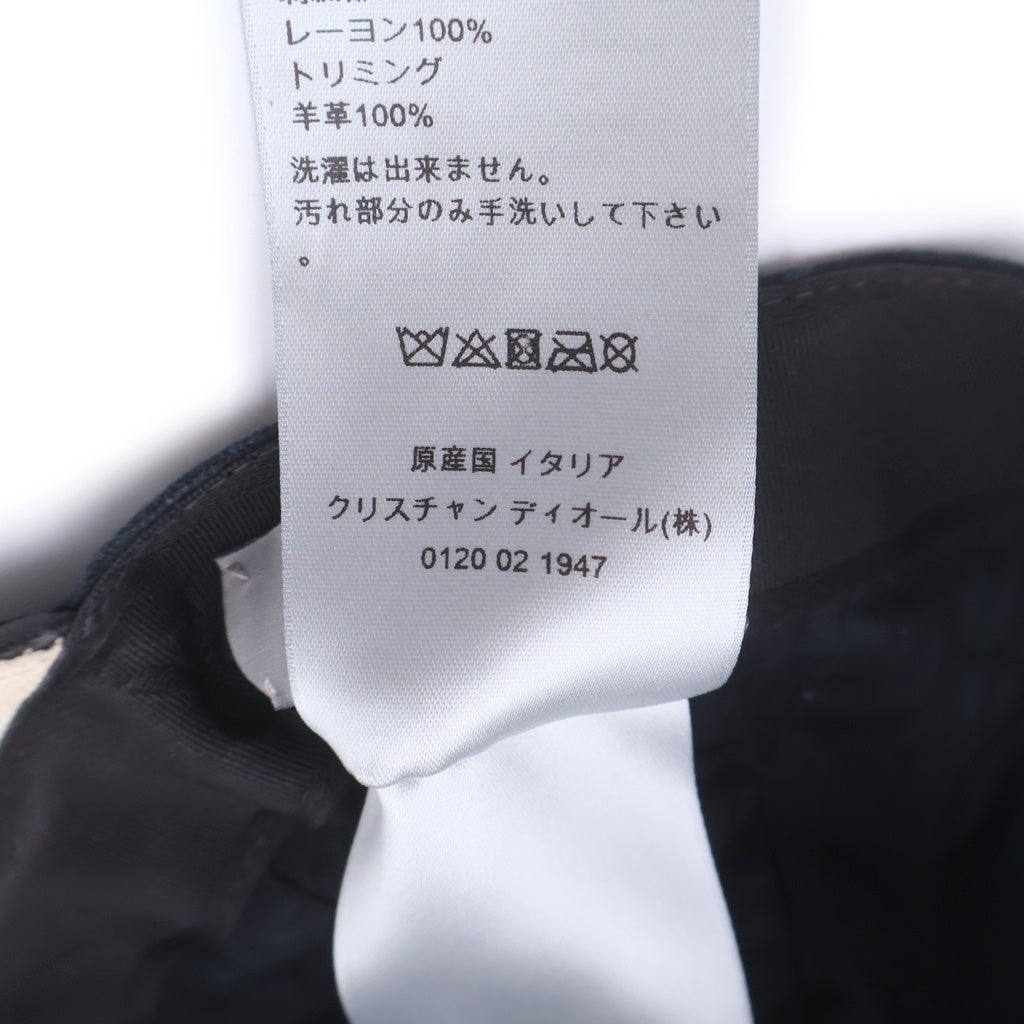 Christian Dior(クリスチャンディオール) 22AW ×TRAVIS SCOTT Cactus Jack トラヴィススコット カクタスジャック ロゴ刺繍ベースボールキャップ ブラック