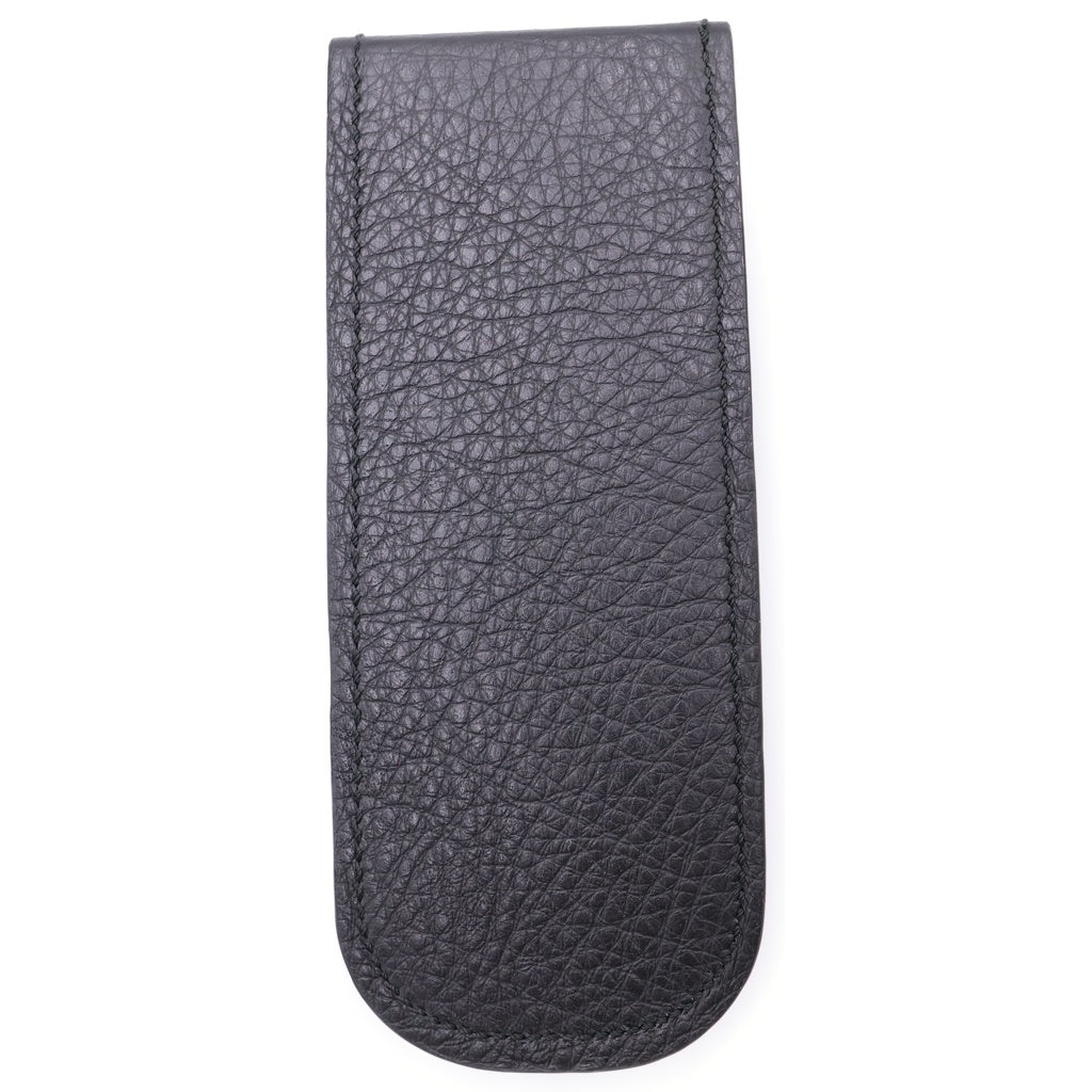 CHROME HEARTS(クロムハーツ) CASE スクロールラベル レザーメガネケース ブラック