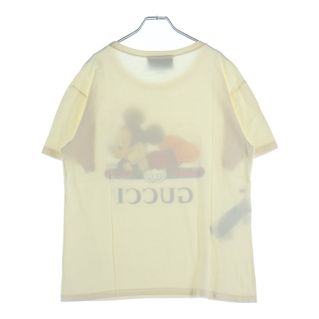 GUCCI(グッチ) ×Disney ディズニー フロントプリント 半袖Tシャツ カットソー ホワイト 492347