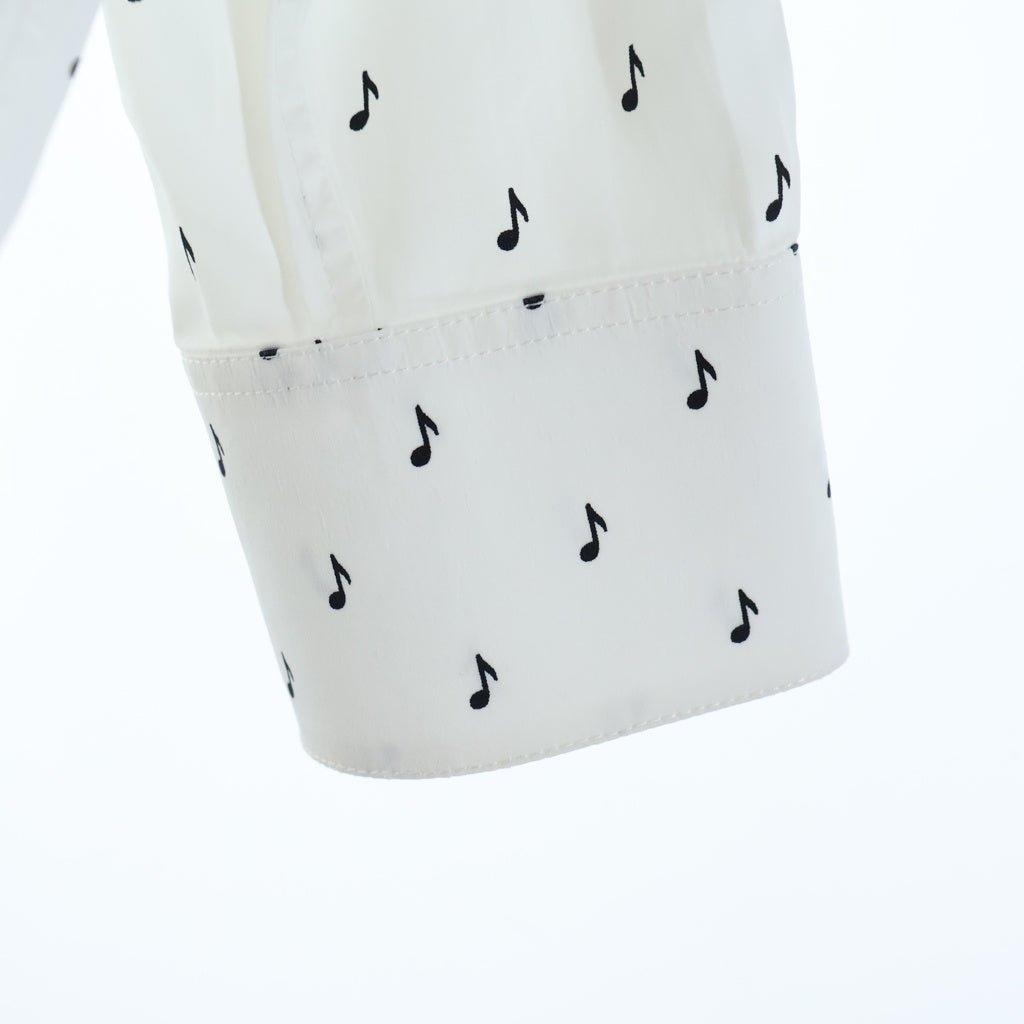 CELINE(セリーヌ) ミュージックノート 長袖シャツ ホワイト 2C034189D