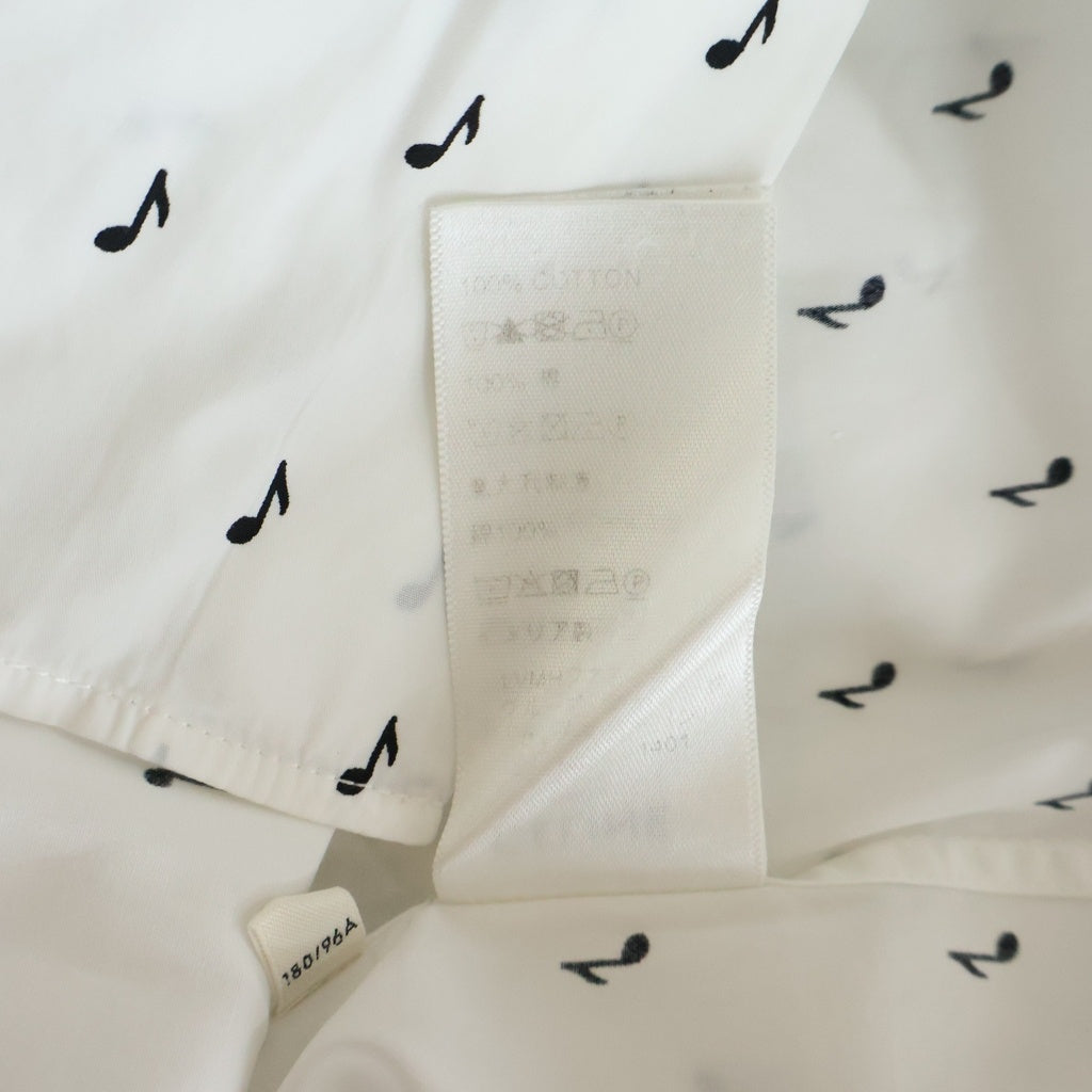 CELINE(セリーヌ) ミュージックノート 長袖シャツ ホワイト 2C034189D